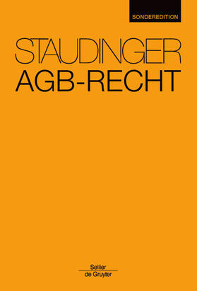 Staudinger / Coester / Coester-Waltjen | AGB-Recht | Buch | 978-3-8059-1178-8 | sack.de
