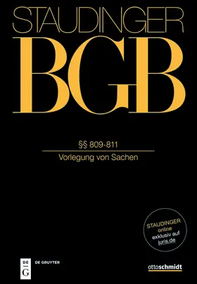 Fest / Mülbert / Albrecht |  J. von Staudingers Kommentar
J. von Staudingers Kommentar zum Bürgerlichen Gesetzbuch mit Einführungsgesetz und Nebengesetzen: BGB. §§ 809-811 | Buch |  Sack Fachmedien
