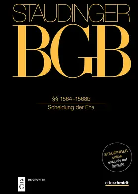 Reuß / Weinreich |  §§ 1564-1568b | Buch |  Sack Fachmedien