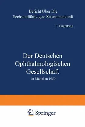 Engelking |  Der Deutschen Ophthalmologischen Gesellschaft | Buch |  Sack Fachmedien