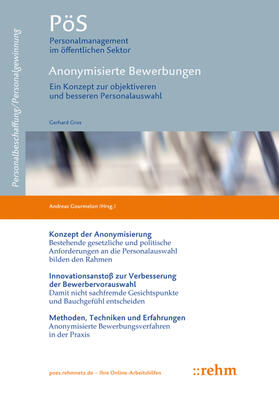 Gros / Gourmelon | Anonymisierte Bewerbungen | Buch | 978-3-8073-0304-8 | sack.de