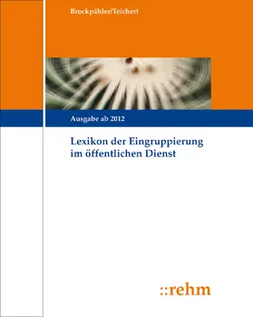 Teichert / Salomon-Hengst / Claus | Lexikon der Eingruppierung | Loseblattwerk | sack.de