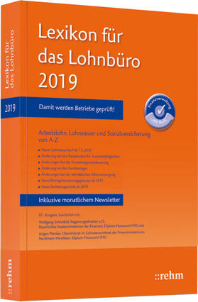 Schönfeld / Plenker | Lexikon für das Lohnbüro 2019 | Buch | 978-3-8073-2665-8 | sack.de