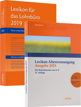 Schönfeld / Plenker / Fath | Buchpaket Lexikon für das Lohnbüro und Lexikon Altersversorgung 2019 | Medienkombination | 978-3-8073-2670-2 | sack.de