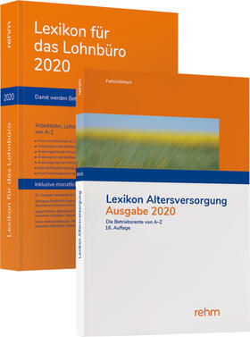 Schönfeld / Plenker / Schaffhausen | Buchpaket Lexikon für das Lohnbüro 2020 und Lexikon Altersversorgung 2020 | Medienkombination | 978-3-8073-2708-2 | sack.de