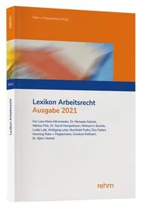 Allramseder / Fink / Hempelmann | Steinat, B: Lexikon Arbeitsrecht 2021 | Buch | 978-3-8073-2750-1 | www.sack.de
