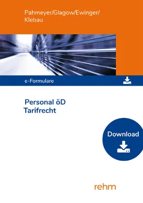 Rothbrust / Pahmeyer / Glagow |  e-Formulare Personal für den öffentlichen Dienst - Tarifrecht | Sonstiges |  Sack Fachmedien