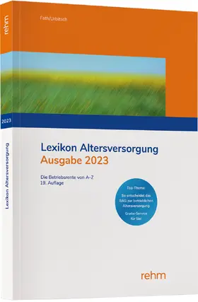 Fath / Urbitsch | Lexikon Altersversorgung 2023 | Buch | 978-3-8073-2833-1 | sack.de