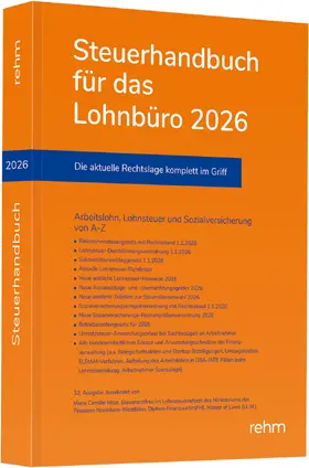 Meer | Steuerhandbuch für das Lohnbüro 2026 | Buch | 978-3-8073-2940-6 | www.sack.de