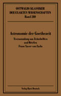 Brosche |  Astronomie der Goethezeit | Buch |  Sack Fachmedien