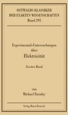  Experimentaluntersuchungen über Elektricität, Band 2 (Faraday) | Buch |  Sack Fachmedien