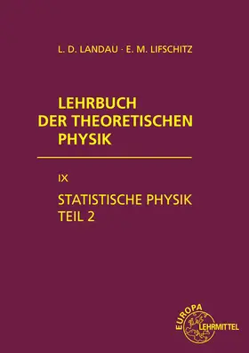 Landau / Lifschitz |  Statistische Physik Teil 2 | Buch |  Sack Fachmedien