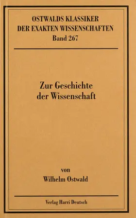  Zur Geschichte der Wissenschaft (Ostwald) | Buch |  Sack Fachmedien