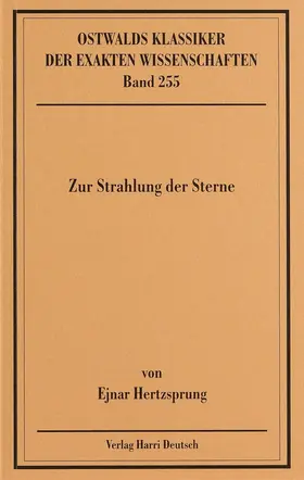  Zur Strahlung der Sterne (Hertzsprung) | Buch |  Sack Fachmedien
