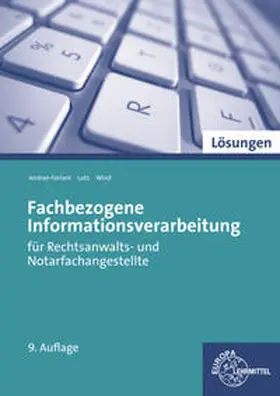 Andrae-Forlani / Lutz / Wind |  Lösungen zu 80518 | Buch |  Sack Fachmedien
