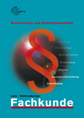 Lutz / Schöneberger |  Fachkunde | Buch |  Sack Fachmedien