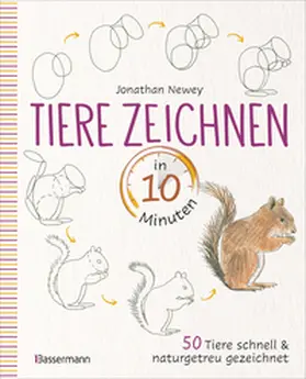 Newey |  Tiere zeichnen in 10 Minuten. 50 Tiere schnell und naturgetreu gezeichnet | Buch |  Sack Fachmedien
