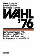 Andersen / Woyke / Grosser |  Wahl ¿76 | Buch |  Sack Fachmedien