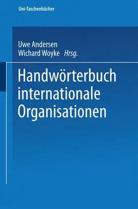Andersen |  Handwörterbuch Internationale Organisationen | Buch |  Sack Fachmedien