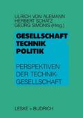 Alemann / Simonis / Schatz |  Gesellschaft ¿ Technik ¿ Politik | Buch |  Sack Fachmedien