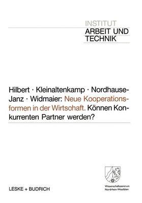 Hilbert / Kleinaltenkamp / Nordhause-Janz |  Neue Kooperationsformen in der Wirtschaft | Buch |  Sack Fachmedien