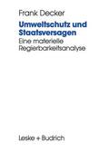  Umweltschutz und Staatsversagen | Buch |  Sack Fachmedien