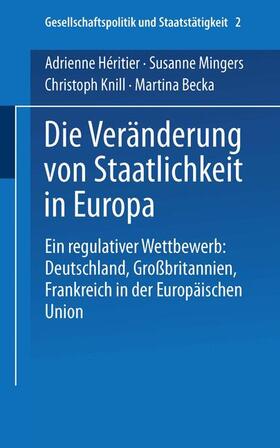 Héritier / Mingers / Knill |  Héritier, A: Veränderung von Staatlichkeit in Europa | Buch |  Sack Fachmedien