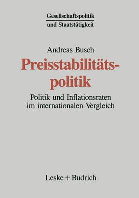 Busch | Busch, A: Preisstabilitätspolitik | Buch | 978-3-8100-1388-0 | sack.de