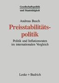 Busch |  Busch, A: Preisstabilitätspolitik | Buch |  Sack Fachmedien