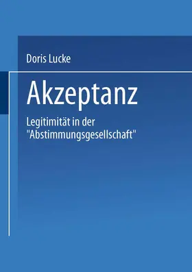 Lucke | Akzeptanz | Buch | 978-3-8100-1496-2 | www.sack.de