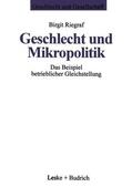 Riegraf |  Riegraf, B: Geschlecht und Mikropolitik | Buch |  Sack Fachmedien