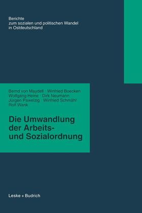 Maydell / Boecken / Heine |  Maydell, B: Umwandlung der Arbeits- und Sozialordnung | Buch |  Sack Fachmedien