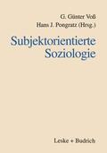 Pongratz / Voß |  Subjektorientierte Soziologie | Buch |  Sack Fachmedien
