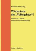 Eckert |  Wiederkehr des ¿Volksgeistes¿? | Buch |  Sack Fachmedien