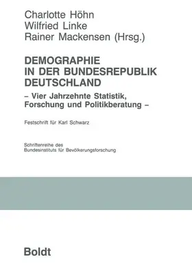 Höhn / Mackensen / Linke |  Demographie in der Bundesrepublik Deutschland | Buch |  Sack Fachmedien