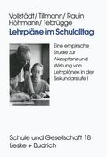 Vollstädt / Tillmann / Rauin |  Vollstädt, W: Lehrpläne im Schulalltag | Buch |  Sack Fachmedien