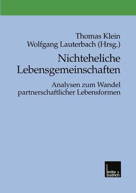 Lauterbach / Klein | Nichteheliche Lebensgemeinschaften | Buch | 978-3-8100-2344-5 | sack.de