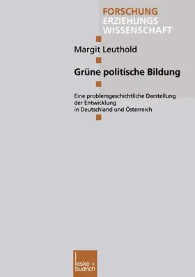 Leuthold |  Leuthold, M: Grüne politische Bildung | Buch |  Sack Fachmedien