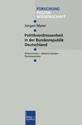 Maier |  Maier, J: Politikverdrossenheit in der Bundesrepublik Deutsc | Buch |  Sack Fachmedien