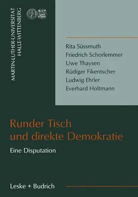 Berg |  Runder Tisch und direkte Demokratie | Buch |  Sack Fachmedien