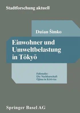Simko |  Einwohner und Umweltbelastung in T¿ky¿ | Buch |  Sack Fachmedien