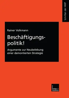 Volkmann |  Beschäftigungspolitik! | Buch |  Sack Fachmedien