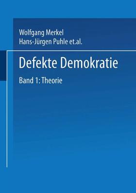 Merkel / Puhle / Thiery |  Defekte Demokratie | Buch |  Sack Fachmedien