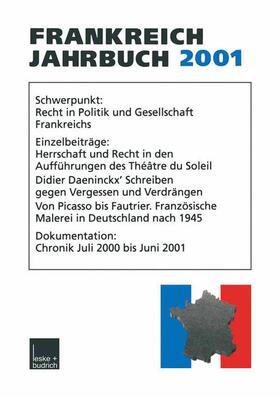 Asholt / Bock / Christadler |  Frankreich-Jahrbuch 2001 | Buch |  Sack Fachmedien