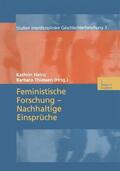 Heinz / Thiessen |  Feministische Forschung ¿ Nachhaltige Einsprüche | Buch |  Sack Fachmedien