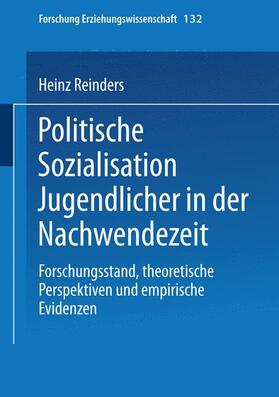 Reinders |  Reinders, H: Politische Sozialisation Jugendlicher in der Na | Buch |  Sack Fachmedien