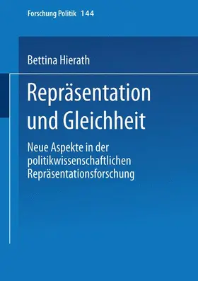 Hierath |  Repräsentation und Gleichheit | Buch |  Sack Fachmedien