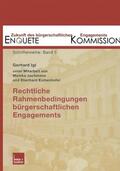 Kommission |  Kommission, E: Rechtliche Rahmenbedingungen bürgerschaftlich | Buch |  Sack Fachmedien
