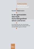 Rabenstein |  Rabenstein, K: In der gymnasialen Oberstufe fächerübergreife | Buch |  Sack Fachmedien