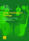 Breit / Troja / Engels |  How Institutions Change | Buch |  Sack Fachmedien